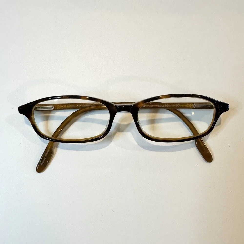 Nautica Eyeglasses Frames Only N9504 242 48-16-135 Plastic Tortoise Shell Brown